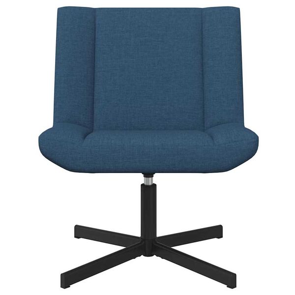 vidaXL Silla giratoria Azul 63 x 75 x 76 cm tela