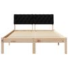 vidaXL Estructura de cama con cabecera Marrón y negro 120 x 190 cm