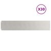 vidaXL Bordes para césped 30 uds 20x103 cm acero inoxidable