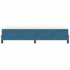 vidaXL Cama tipo Box Spring con colch&oacute;n Azul Oscuro 80 x 220 cm tela