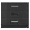 vidaXL Mueble de cajones madera de ingenier&iacute;a negro 71x35x68 cm