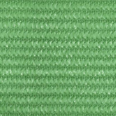 vidaXL Toldo de vela HDPE verde claro 160 g/m² 2x5 m