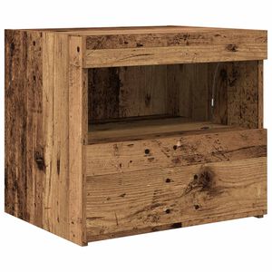 vidaXL Armario de Noche con caj&oacute;n Madera vieja 50 x 40 x 45 cm
