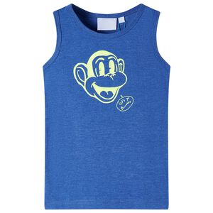 Camiseta de tirantes infantil azul m&eacute;lange 92