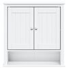 vidaXL Mueble de pared ba&ntilde;o BERG madera maciza blanco 69,5x27x71,5 cm