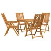 vidaXL Conjunto de Comedor de Jard&iacute;n 5 pcs Marr&oacute;n