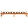 vidaXL Estructura de cama Marrón 100 x 210 cm Madera de pino macizo