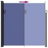 vidaXL Toldo lateral retr&aacute;ctil azul 200x600 cm