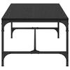 vidaXL Mesa de Caf&eacute; Roble Negro 100 x 50 x 35 cm Madera de ingenier&iacute;a