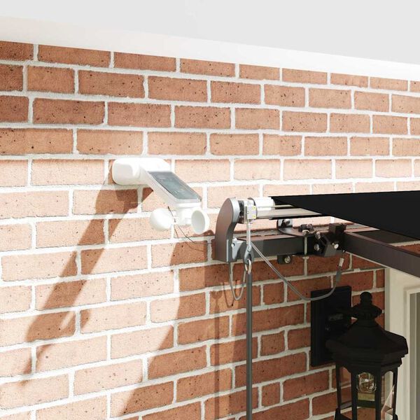 vidaXL Tela de toldo con Negro 400 x 300 cm Poli&eacute;ster