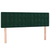 vidaXL Cama box spring con colch&oacute;n terciopelo verde oscuro 140x200 cm