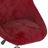 vidaXL Sillas de comedor giratorias 4 uds terciopelo rojo vino tinto