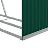 vidaXL Leñero de acero galvanizado verde 120x45x100 cm