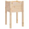 vidaXL Jardinera de madera maciza de pino 50x50x70 cm