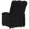 vidaXL Sill&oacute;n reclinable de masaje elevable tela negro