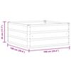 vidaXL Jardinera Marfil 100 x 100 x 45 cm Acero