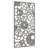 vidaXL Adorno de pared de jard&iacute;n acero corten rueda dentada 105x55 cm