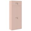 vidaXL Armario de almacenamiento 2 uds. Rosa 90 x 40 x 220 cm Acero