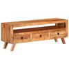 vidaXL Mueble de TV de madera maciza de acacia 110x30x40 cm