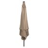 vidaXL Parasol de jardín Topo y Negro 295 x 295 x 245 cm