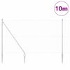 vidaXL Poste de Valla Plateado 10 x 1,6 m (malla de 25 x 25 mm) Acero