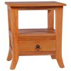 vidaXL Mesita de noche madera maciza de caoba 40x40x45 cm