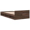 vidaXL Cama con caj&oacute;n madera de ingenier&iacute;a marr&oacute;n roble 100x200 cm