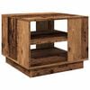 vidaXL Mesa de centro madera ingenier&iacute;a madera envejecida 55x55x42 cm