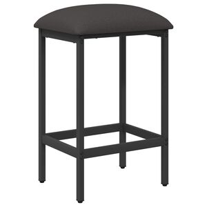 vidaXL Taburete de bar Gris oscuro 40 x 32 x 64 cm