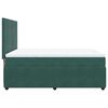 vidaXL Cama box spring con colch&oacute;n terciopelo verde oscuro 160x200 cm