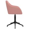 vidaXL Sillas de comedor giratorias 2 unidades terciopelo rosa