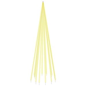 vidaXL &Aacute;rbol de Navidad en asta de bandera 732 LED blanco c&aacute;lido 500cm
