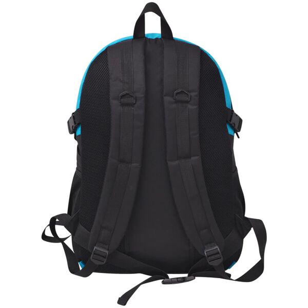 vidaXL Mochila de senderismo 40 L negra y azul