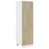 vidaXL Armario de frigor&iacute;fico contrachapada color roble 60x57x207 cm
