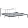 vidaXL Estructura de cama sin colchón metal gris 180x200 cm