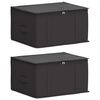 vidaXL Caja de almacenamiento con ventana superior transparente 2 uds.