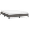 vidaXL Estructura de cama sin colch&oacute;n cuero sint&eacute;tico gris 140x190 cm