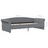 vidaXL Sof&aacute; cama USB de tela gris claro 90x200 cm