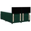 vidaXL Cama box spring con colch&oacute;n terciopelo verde oscuro 140x190 cm