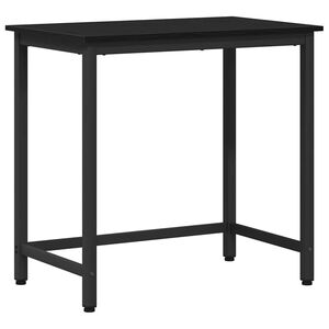 vidaXL Mesa Roble Negro 100 x 50 x 76,5 cm