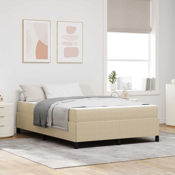 vidaXL Estructura de cama Verde Claro Gris 140 x 200 cm tela
