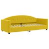 vidaXL Sof&aacute; cama nido con cajones terciopelo amarillo 80x200 cm