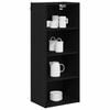 vidaXL Mueble colgante Roble Negro 40 x 29,5 x 100 cm