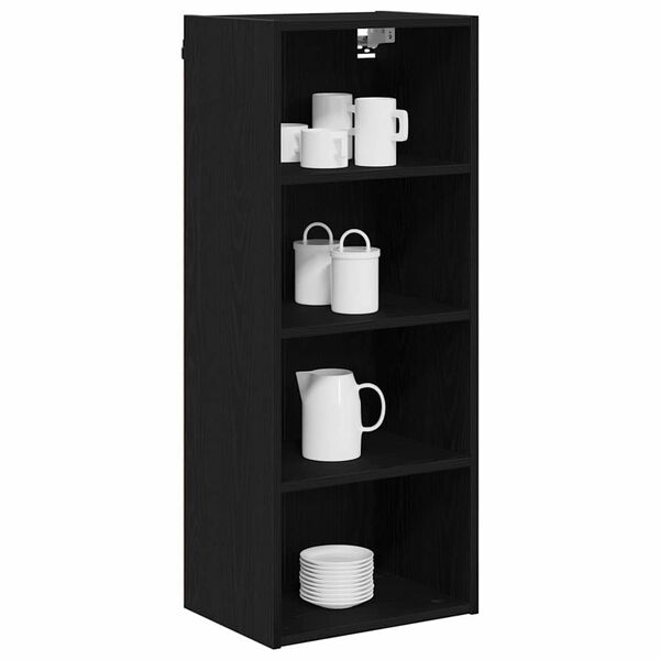 vidaXL Mueble colgante Roble Negro 40 x 29,5 x 100 cm