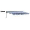 vidaXL Toldo Retr&aacute;ctil El&eacute;ctrico Azul, Blanco, Antracita 2,5 x 2 m