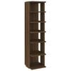vidaXL Zapatero madera contrachapada color roble marr&oacute;n 27,5x27x102 cm