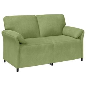 vidaXL Sof&aacute; de 2 Plazas Verde claro 158 x 83 x 95 cm Terciopelo