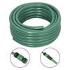 vidaXL Manguera de jard&iacute;n con accesorios PVC verde 0,5" 10 m