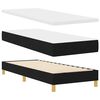 vidaXL Cama tipo Box Spring con colch&oacute;n Negro 80 x 200 cm tela