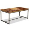 vidaXL Mesa de comedor de madera maciza de acacia y acero 180 cm